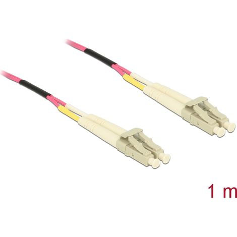 Delock cable optical fiber lc / lc multimode om4 1 m