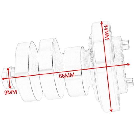 Ensemble arbre à cames pour moteur de moto Yamaha B6HE217000 - Voir illustration (1/5)