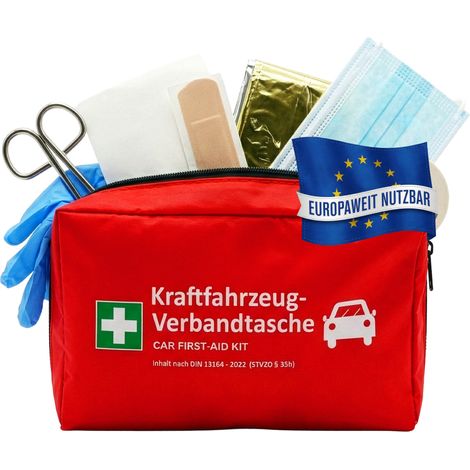 Trousse de secours voiture DIN 13164:2022 - Kit complet pour premiers secours (1/5)
