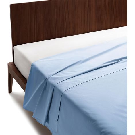 Drap Plat 1 Personne 160x280 en 100% Coton Percalle Certifié OekoTex Frais et Respirant, Draps Housses Dessus de Lits pour Linge de Lit et Literie, Drap Housse Douce et Durable (1/5)
