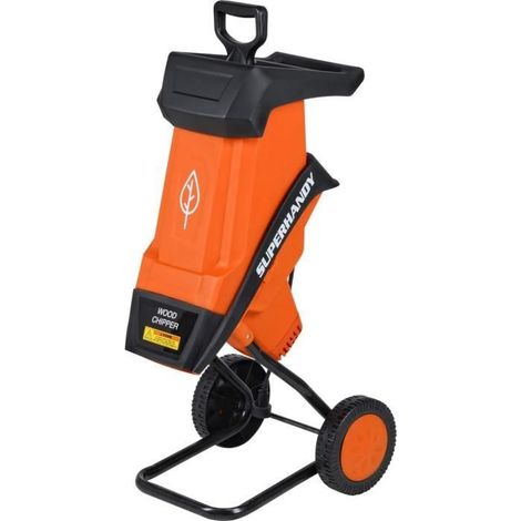 Déchiqueteuse électrique - SuperHandy - 2400W - Portable - 2 lames de coupe