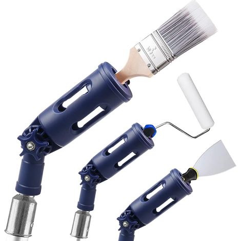 Paint Brush Extension and Multi-Angle Paint Rollers, Extension Pole Brush Holder Long Paint Brush Tool for Wall Painting Painting High Ceilings (1/5)