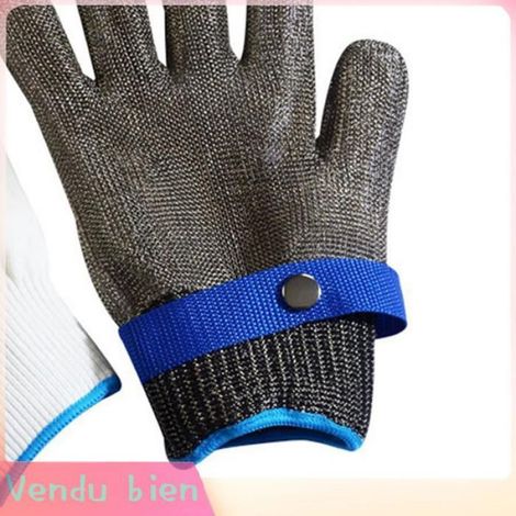 Garosa gants résistants aux coupures Gants de travail anti-coupures, 2 pièces, culinaires doigts 23,5 cm / 9,3 pouces Gris (1/5)