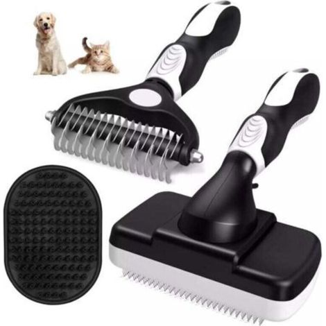 Hundebürste, Langhaar-Hundebürste, Anti-Haarbürste, Bürste für langhaarige Hunde, Katzenkamm, Reduziert Haarausfall um 90 %