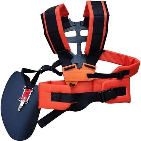Comoda imbracatura imbottita a doppia spalla a forma di W per decespugliatore B (1/5)