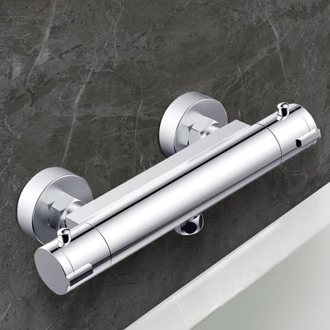 Robinet thermostatique pour douche suspendue, mitigeur de douche en laiton robuste, matériau exclusif pour salle de bain de camping-car