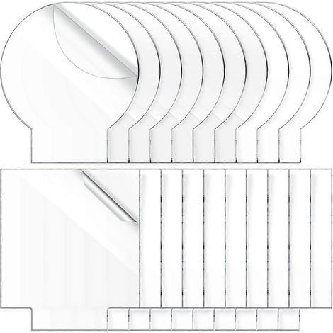 Plaques acryliques vierges de 2 mm pour base légère, en plastique coulé transparent, comme illustré. (1/5)