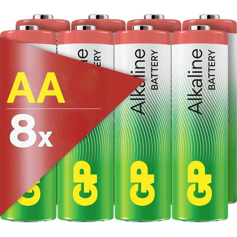 GP AA Batterie GP Alkaline 1,5V 8 Stück Mignon (AA)-Batterie   1.5 V 8 St.