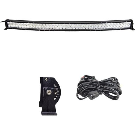 Barra de luz LED, doble fila curva, resistente al agua IP67, 42 pulgadas, cable 07 (1/2)