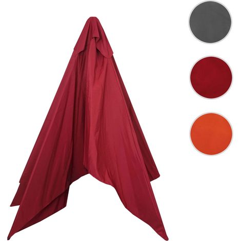 Mendler – Housse de parasol 350 cm – Toile en polyester 180g/m² – Protection UV 50 – Résistante à l'eau et à la saleté
