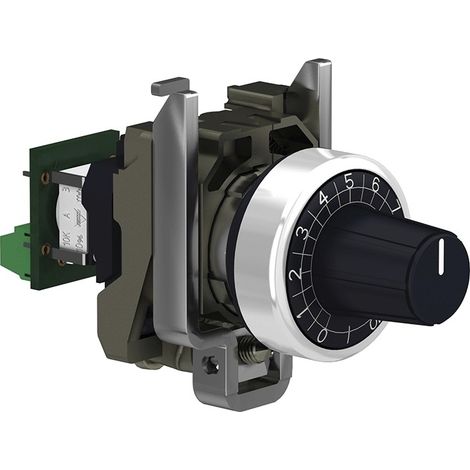 Potenciómetro completo metálico 4.7k XB4BD912R4K7 de Schneider