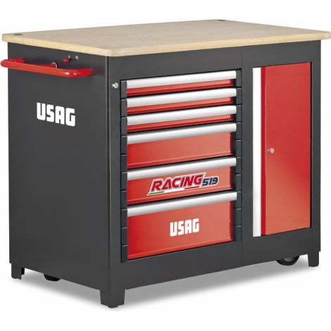 BANCO DA LAVORO MOBILE RACING 6 CASSETTI(VUOTO) USAG 519 RBU6/3V