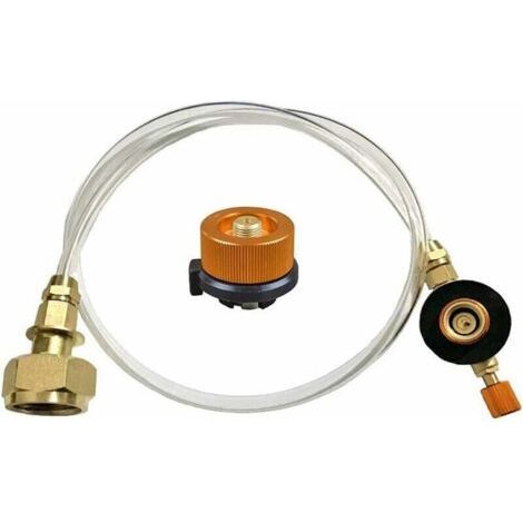 Propan-Adapter-Schlauchkonverter, Ersatzschlauch, verbindet sich mit Outdoor-Camping-Camping-Gasherd-Propanflaschen-Adapter