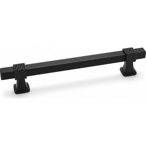 Poignée de Meuble Acier Noir Mat pour Cuisine Armoire (1/5)
