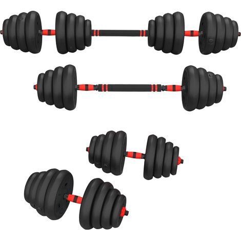 30 kg verstellbares Hantelgewichtsset, 6-in-1