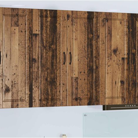 vidaXL Meuble mural PORTO Bois ancien 80 x 31 x 100 cm (1/5)
