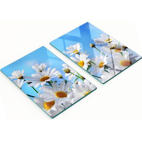 Tableros decorativos multifuncionales de vidrio templado Daisy 2x40x52 cm