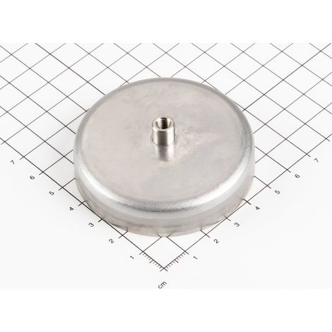 Magna-C Edelstahl Ferrit-Flachgreifer Ø63x36mm mit Gewindebuchse