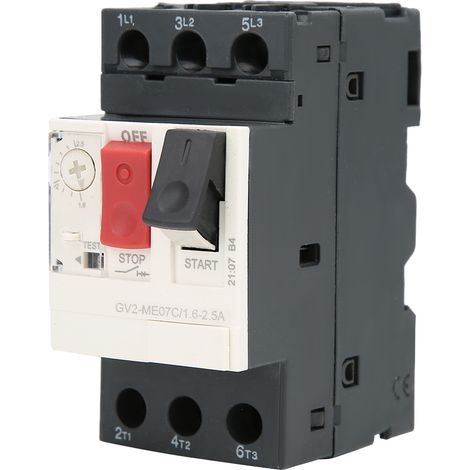 Disjoncteur de protection moteur GV2-ME07C, interrupteur de protection moteur 1,62,5 A (1/5)