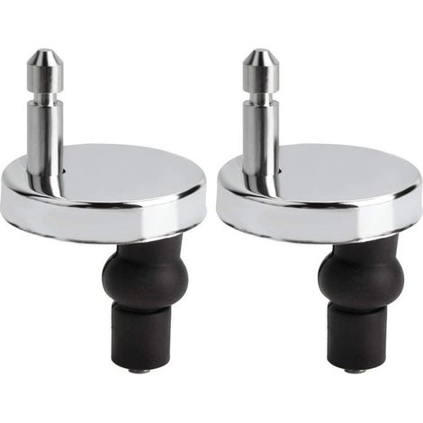 Set mit 2 universellen WC-Sitzbefestigungen, klappbarem WC-Sitzbezug, WC-Deckelbefestigungen, geeignet für alle WC-Typen, einfache Montage (1/5)