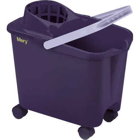 CUBO CON ESCURRIDOR 14 L RUEDAS