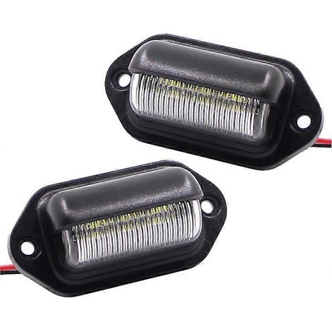 2 éclairages de plaque d'immatriculation extérieurs à LED 12 volts, éclairage intérieur de courtoisie/de coffre de toit/de capot de chargement (1/5)