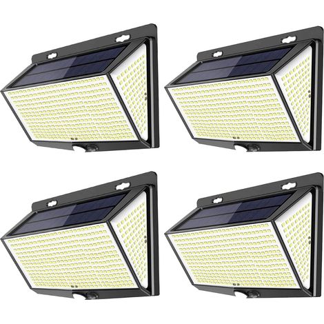 468 LEDs Solar-Wandleuchte mit PIR-Bewegungsmelder, wasserdicht, 3 Lichtmodi, ideal für Garten, Terrasse, Hof, Zaun, Landschaft und Innenhof (1/5)