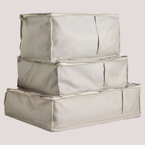 Set di 3 scatole portaoggetti Jamil SKLUM
