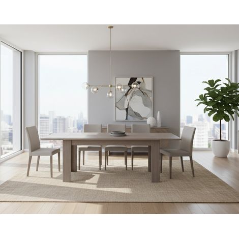 Tavolo Allungabile - 10 Posti Allungabile, Marrone Rovere, -, 190x90x75h cm Ibarra