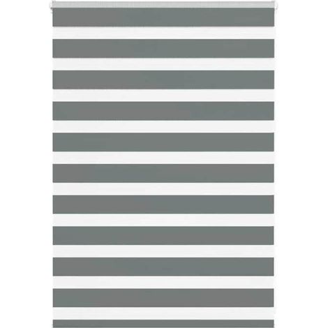 4014104 Store zèbre gris foncé largeur du tissu 90,9 cm polyester (1/5)