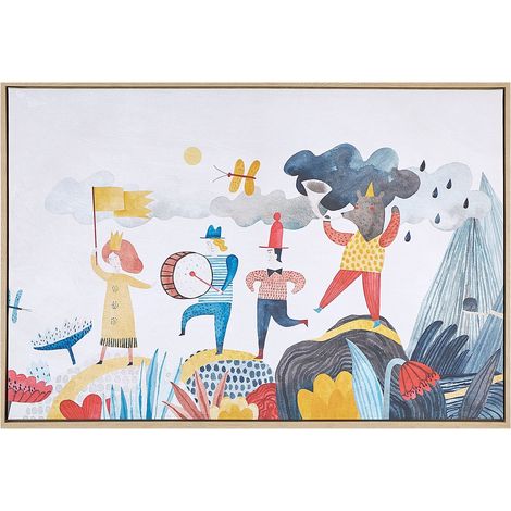 Canvas BIBBIENA Kindermotiv 63 x 99 cm Bunt