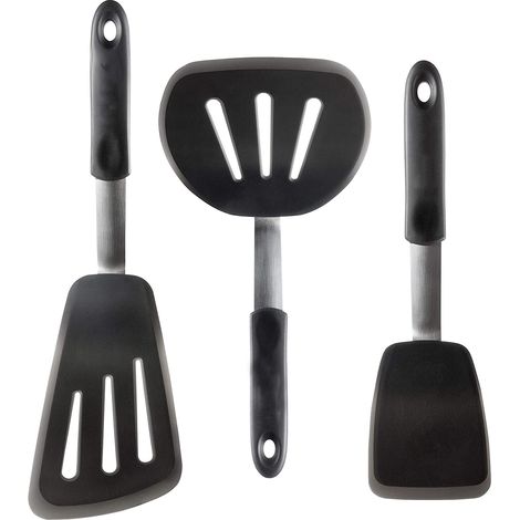 Spatule En Silicone - Résistant Jusqu'à 315 °C - Pour Oeufs Et Crêpes - Set De 3 Pièces (1/5)