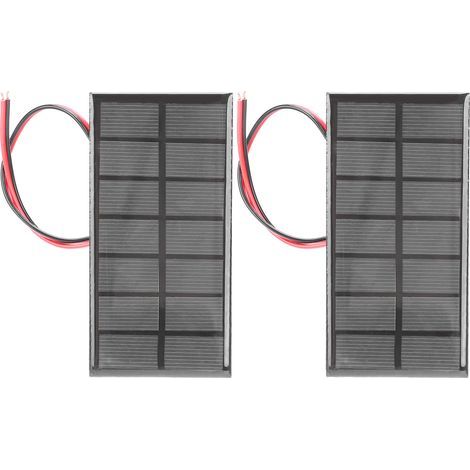 Mini Panneau Solaire, Effet de Faible luminosité pour les Lumières Solaires, les Chargeurs, les Jouets, L'artisanat Spécial, la Prévention du Vent et de la Neige (1/5)