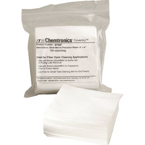 Chemtronics 6704F 6704F Lingettes nettoyantes Nombre: 100 pc(s) R283362 (1/3)
