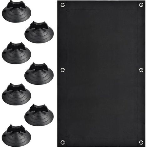 Rideau occultant portable de voyage 100 % occultant Tissu occultant temporaire Isolation thermique Avec 7 ventouses Pour chambre à coucher, grenier, voiture, fenêtre de toit 38 x 75 cm