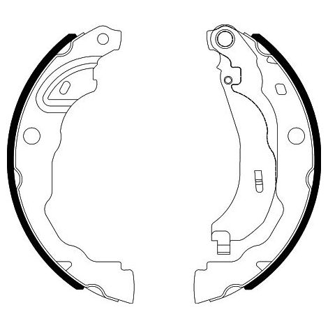 Jeu de mâchoires de frein TEXTAR 91088200 DACIA 440603457R