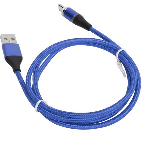 Câble Mobile de Charge Ultra Rapide 3 en 1, Cordon de Chargeur à Fiches Magnétiques pour Ports IOS/Type C/micro USB, Câble de Charge Rapide tressé en Nylon pour un Chargement et un Transfert (1/5)