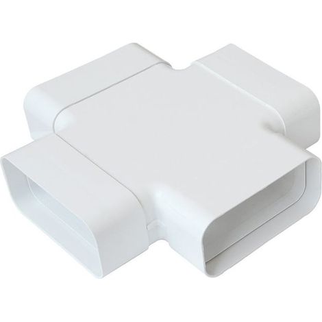 Croix pour tube Ventilation rectangulaire 150 x 70 mm Blanc - First Plast
