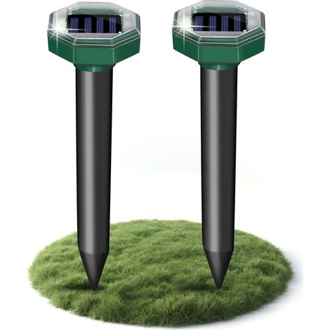Anti Taupe Contre, Anti Taupe Solaire Vibration et Ultrasons, Respectueux des Animaux, Efficace Contre Les Taupes (1/4)