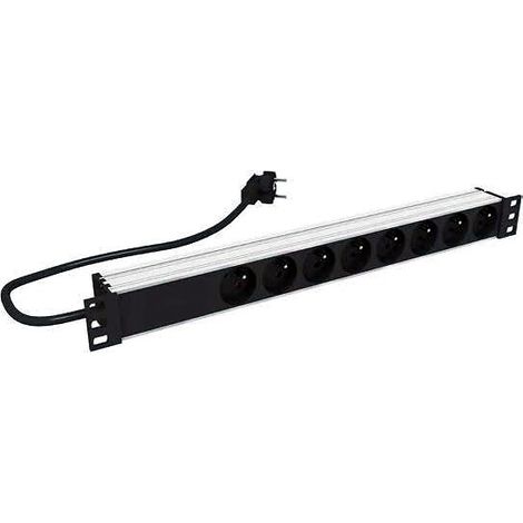 Bloc d’alimentation 19 pouces 8 prises avec cordon - ID CABLES
