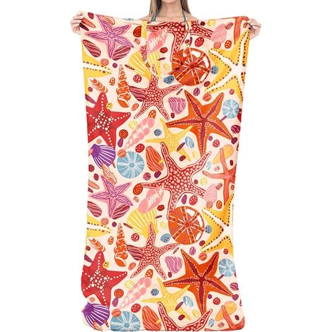 Serviette de plage à séchage rapide, pliable et convertible en sac bandoulière Sac serviette de plage convertible pour piscine, vacances, salle de sport, camping, natation, douche, yoga, bain, femmes