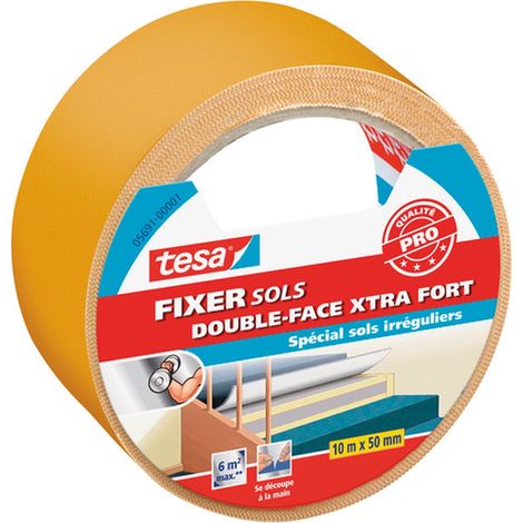 Tesa cinta adhesiva de doble cara transparente 50 mm x 10 m (1/2)