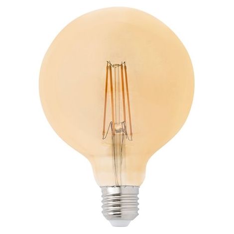 Bombilla E27 LED 5W 2200K Globo filamento ambar dimable (1/3)