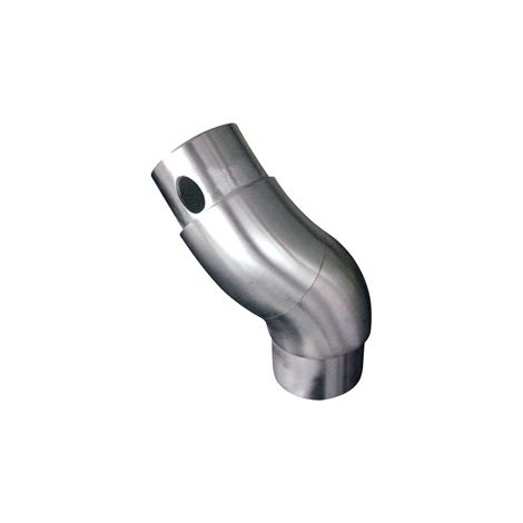 [QUALITE FRANCAISE] - Connecteur réglable effet arrondi pour tube Ø42,4mm - Longueur du manchon 25mm - Inox 316 - À coller