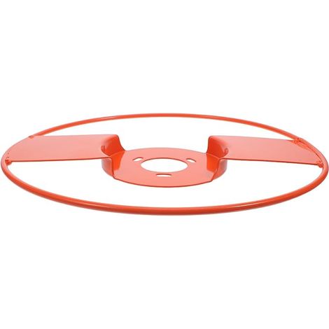 Funda protectora Gatuida para desbrozadora y recortadora, de hierro reforzado, color naranja, estructura compacta y borde redondeado para el mantenimiento del jardín y la protección contra residuos. (1/5)