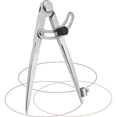 Compas de Mesure, compas professionnel grand, compas professionnel menuisier, Compas à Pointes Sèches, Pour le dessin circulaire, le travail du bois, le travail des métaux et l'artisanat du cuir (1/5)