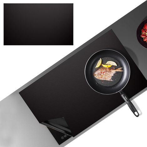 1 Tapis De Protection Plaque Induction,54x90cm Silicone Anti Rayures Non Slip,Cuisinière À Induction (1/5)