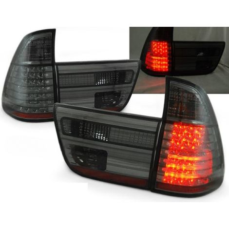 Paire de feux arriere BMW X5 E53 de 1999 a 2003 LED fume