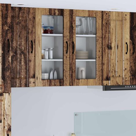 Küchenschrank Lucca 2 pcs Altholz 40 x 31 x 80 cm Holzwerkstoff