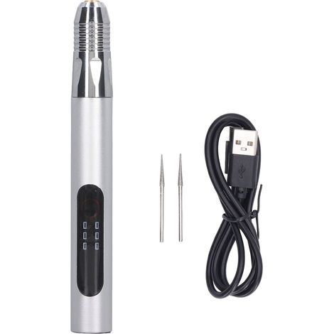 Mini graveur électrique 10W 10000-20000 tr/min, 3 vitesses, lime à ongles polisseuse pour manucure, stylet graveur compact